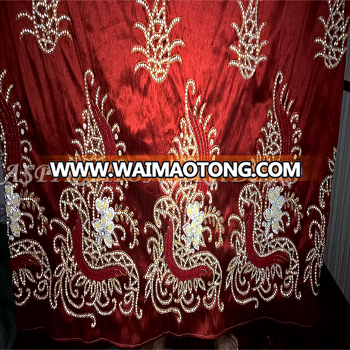 High Quality More Heavy Stone Work Pearl Work Cut Work Velvet wrapper Indian George