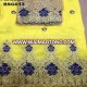 2017 Hot Sale Golden Thread Silk fabric Embroidery George Based On African Pattern