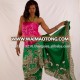 New african raw silk george lace fabric attractive wrapper for women